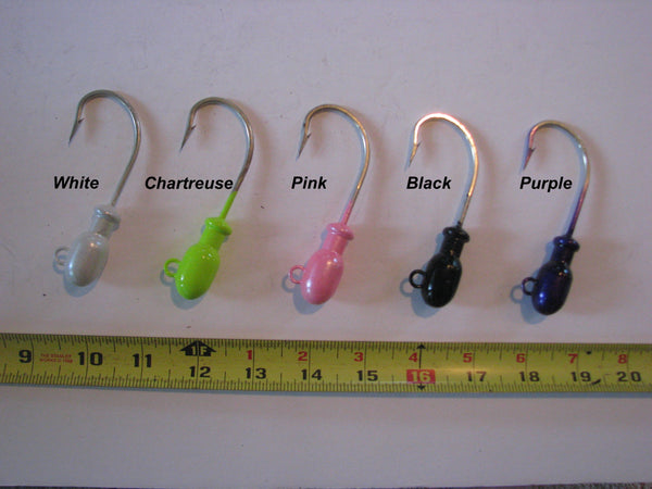 Jetty Caster style jig heads with 2 sizes of BIG hooks!