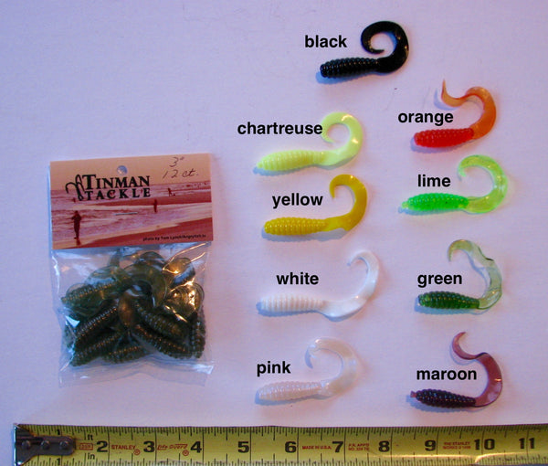 3" Grub Tails