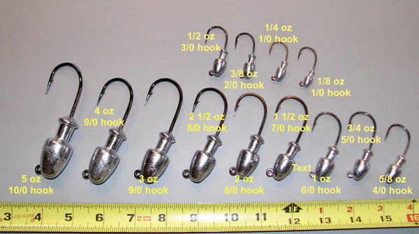Bullet Head Bucktail Jigs, All New Style